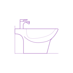 Fixtures Bidets Toto Pacifica Bidet Outline Drawing Svg Vector, Free Vectors File